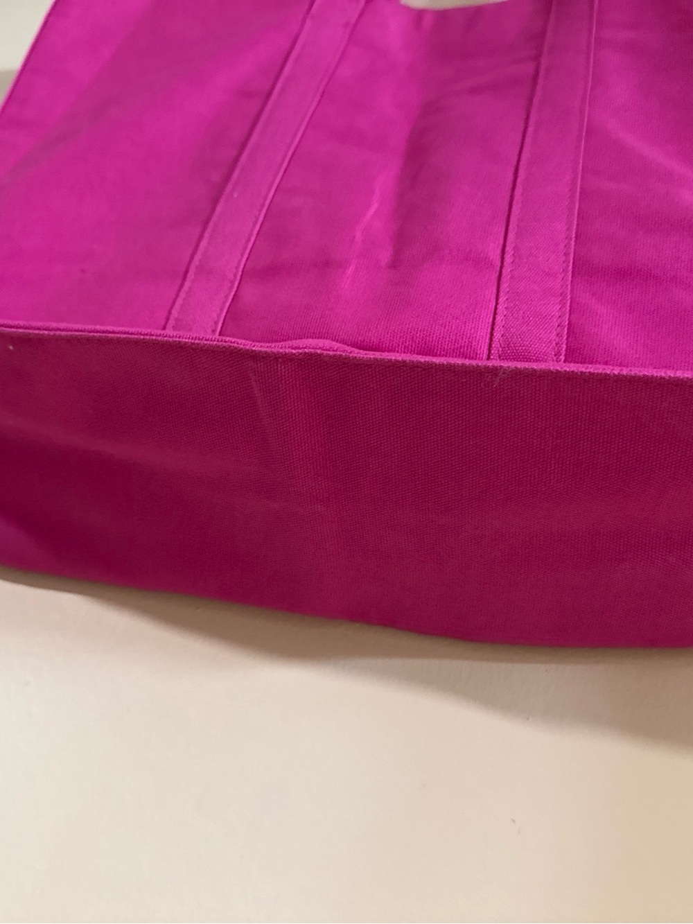 Ralph Lauren Fuchsia Canvas Tote with Green Polo Motif and Blue '2'NEW - Picture 10 of 16